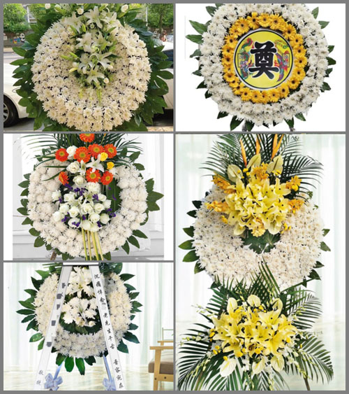安徽安庆市怀宁县平山镇汪岭村花圈速递